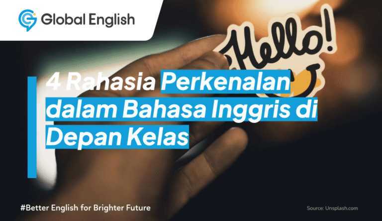 ilustrasi perkenalan dalam bahasa inggris di depan kelas