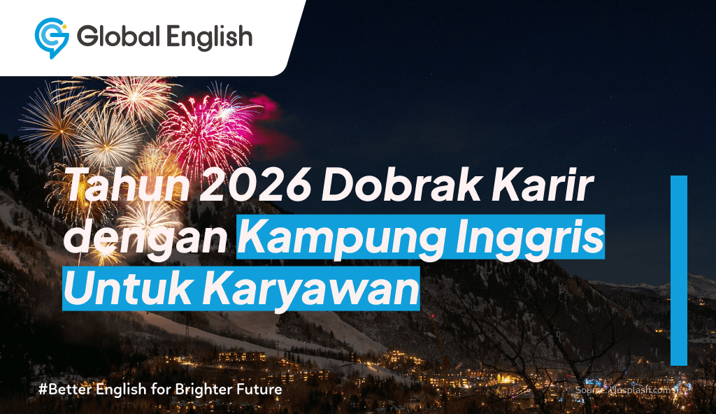 ilustrasi kampung inggris untuk karyawan