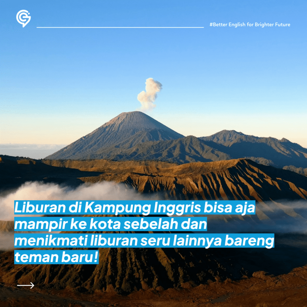 ilustrasi liburan di kampung inggris