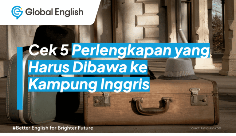 ilustrasi perlengkapan yang harus dibawa ke kampung inggris
