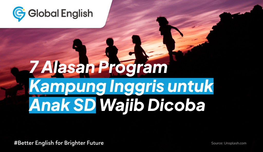 ilustrasi kampung inggris untuk anak sd