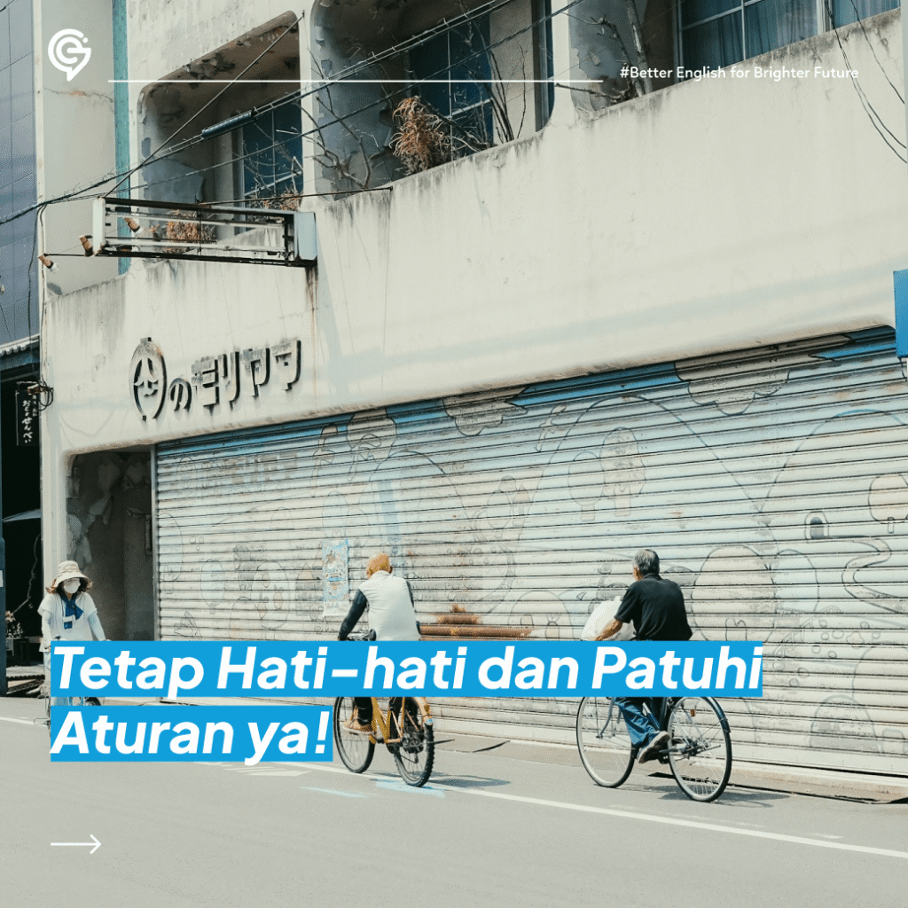 ilustrasi Sepeda Jadi Kendaraan Utama Kampung Inggris