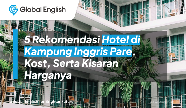 ilustrasi hotel di kampung inggris pare
