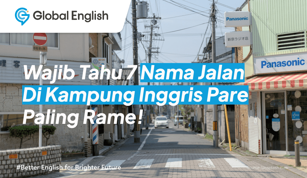 ilustrasi nama jalan di kampung inggris