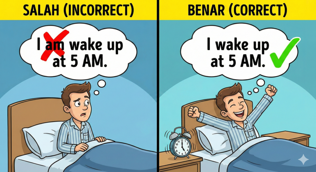 ilustrasi kesalahan grammar bahasa inggris