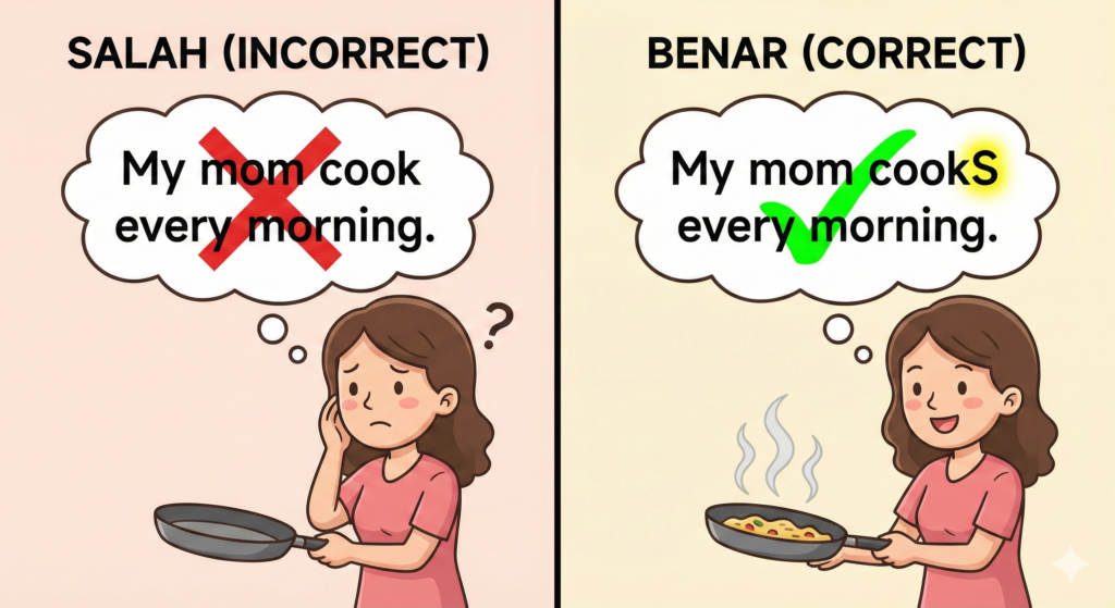 ilustrasi kesalahan grammar bahasa inggris