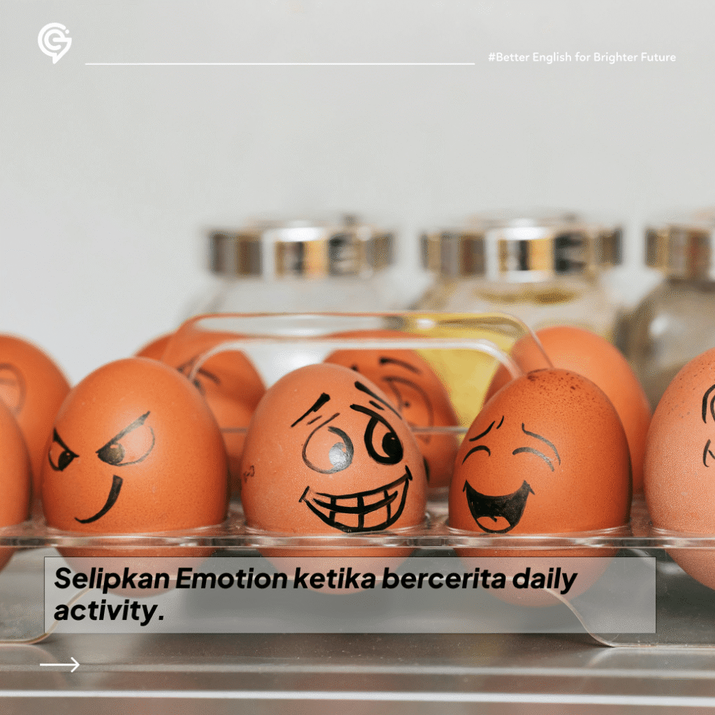 ilustrasi daily activity bahasa inggris