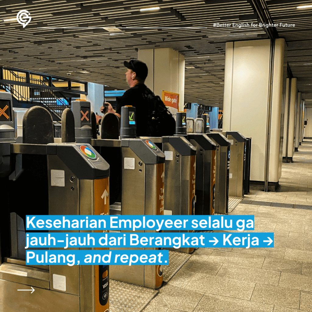 ilustrasi daily activity bahasa inggris