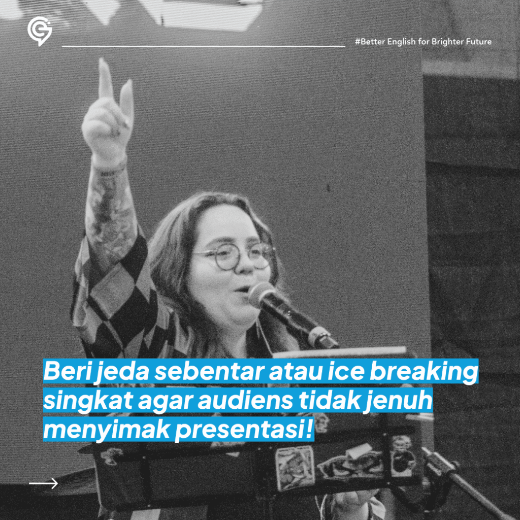 ilustrasi cara presentasi bahasa inggris