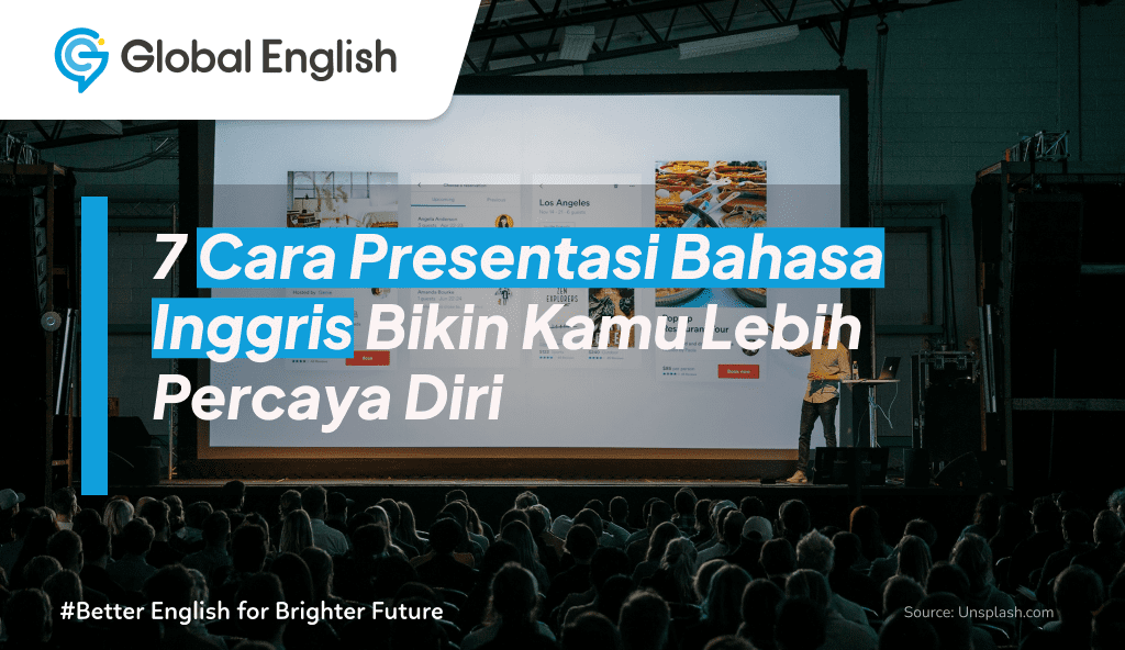 ilustrasi cara presentasi bahasa inggris