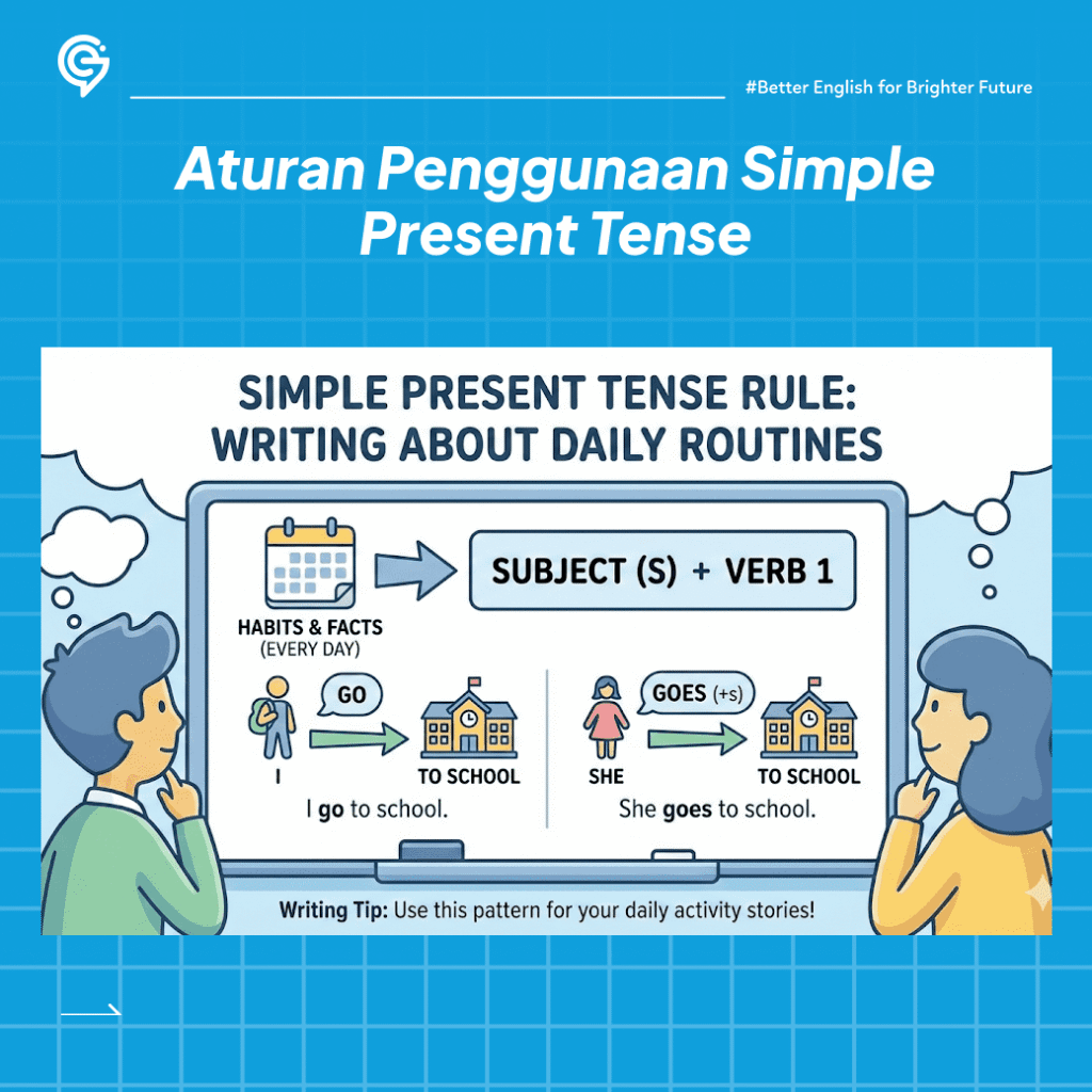 ilustrasi daily activity bahasa inggris