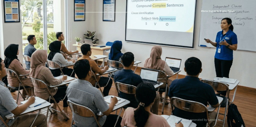 ilustrasi cara belajar writing bahasa inggris