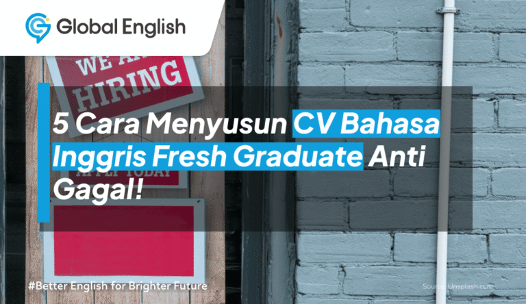 ilustrasi cv bahasa inggris fresh graduate