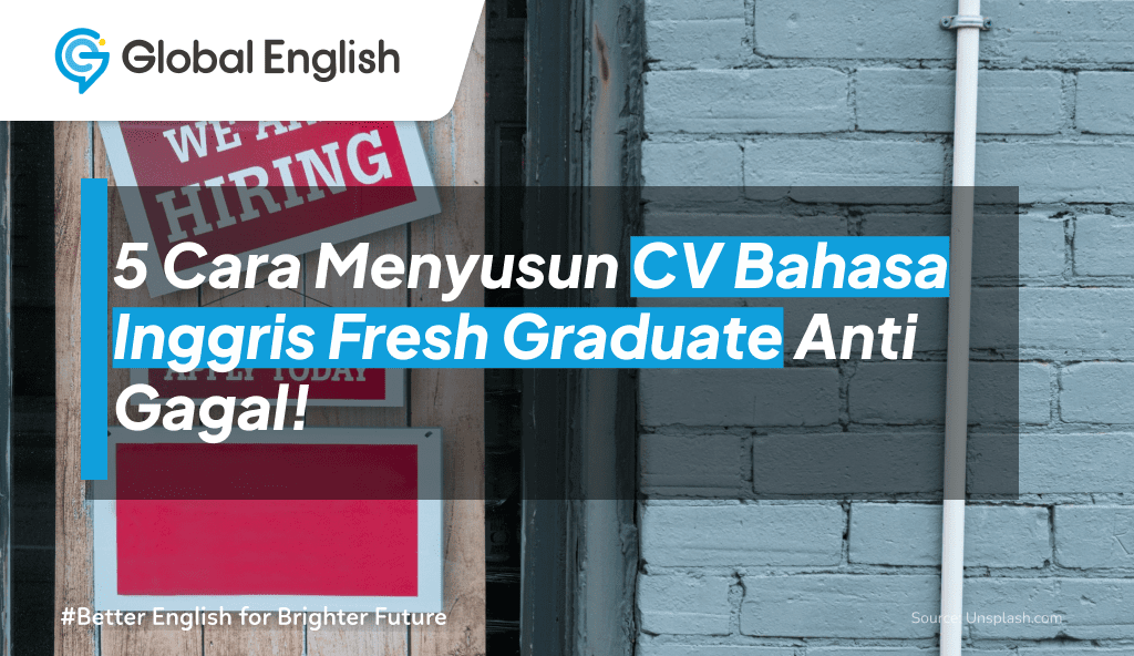 ilustrasi cv bahasa inggris fresh graduate