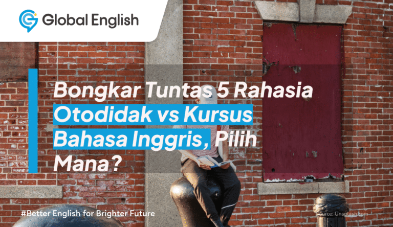 ilustrasi Otodidak vs Kursus Bahasa Inggris