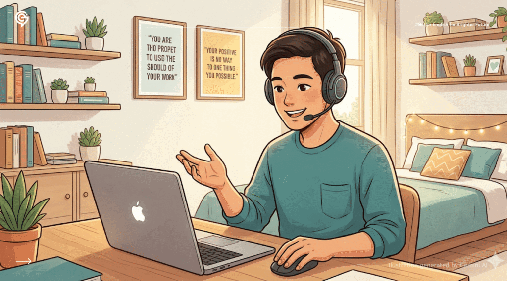 ilustrasi Belajar Pronunciation Bahasa Inggris