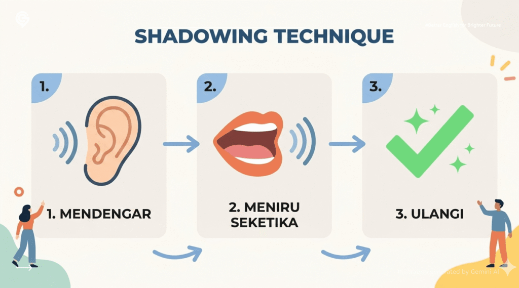 ilustrasi Belajar Speaking Bahasa Inggris Sendiri