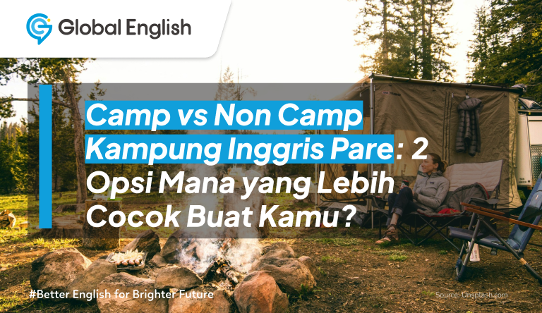 ilustrasi Camp vs Non Camp Kampung Inggris Pare